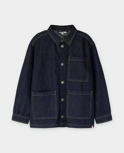 Donkerblauw jeansvest