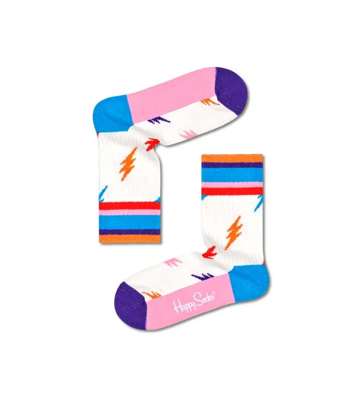 Kids Lightning Rib Sock