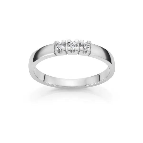 Alliansering 585 Hvitt Gull 0,21 ct