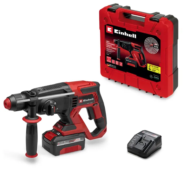 Trapano a percussione a batteria – TE-HD 18/20 Li – 1,8 J – SDS-Plus – Batteria da 4,0 Ah inclusa