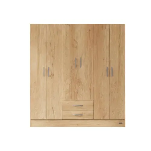 Placard Mosconi 6 Puertas 2 Cajones Pack Bambu (Neb Nat)