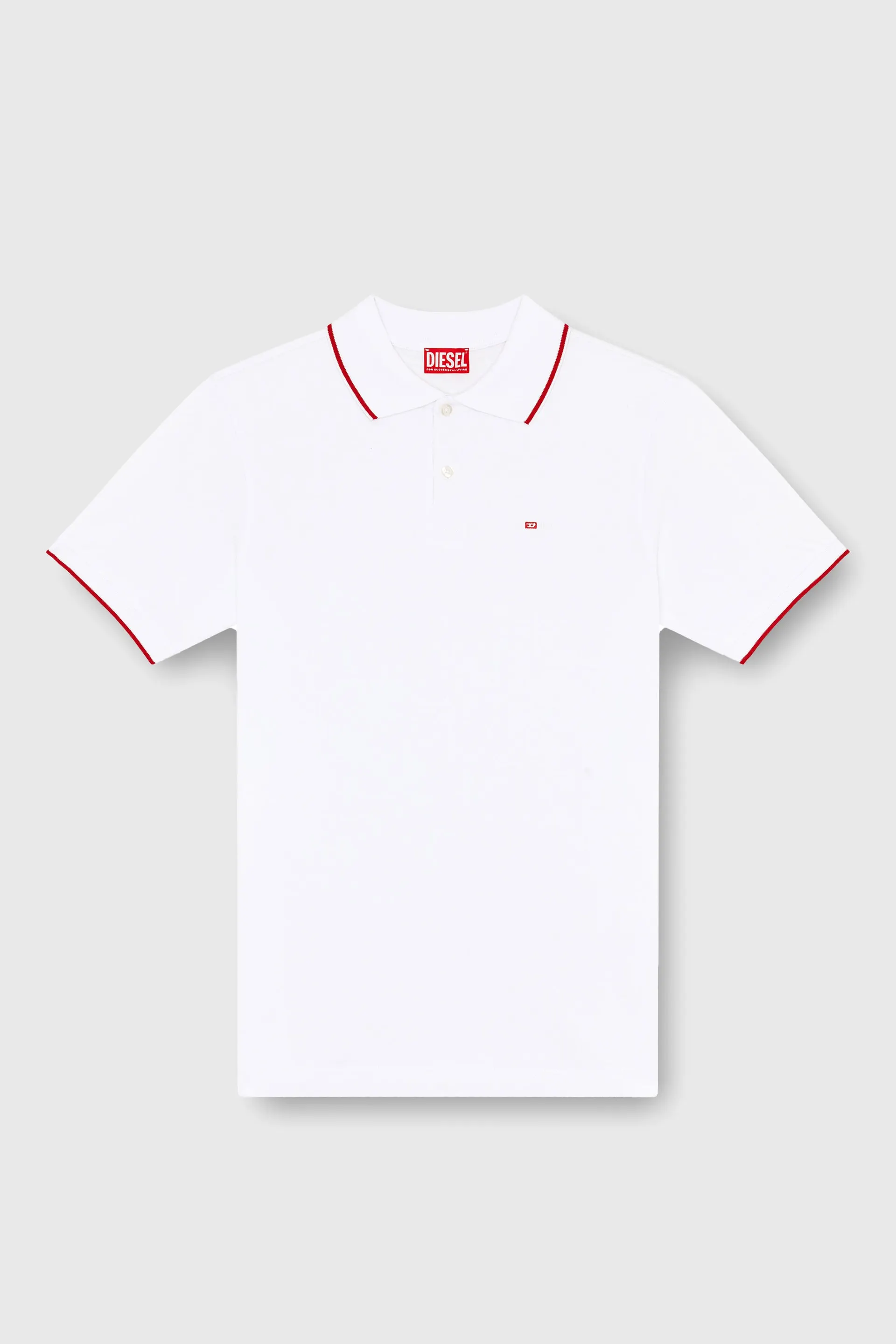 Polo shirt with micro Diesel embroidery