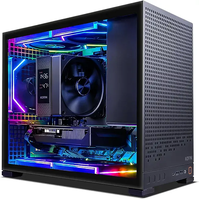 KOTIN Gaming PC Desktop, Ryzen 7 8700F, RTX 5060 Ti 8GB, 16GB DDR5, 1TB SSD | Prebuilt Gaming Tower with WiFi 7, Windows 11 Home, DLSS 4, ARGB Cooling, 650W Gold PSU for 1080p/1440p PC Gaming & Streaming