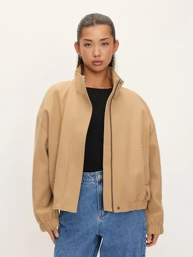 DOTTI Cosy Oversized Bomber Jacket