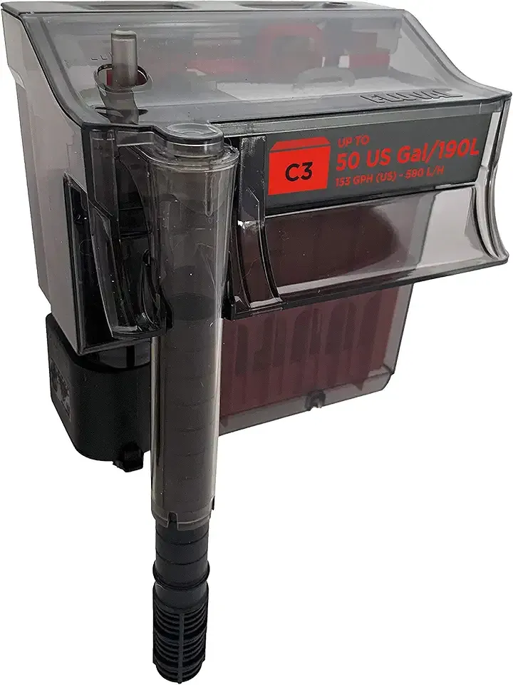 Fluval C3 Power Filter, Fish Tank Filter for Aquariums up to 50 Gal.
