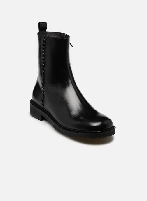 Enkellaarzen en boots B1180 dames zwart