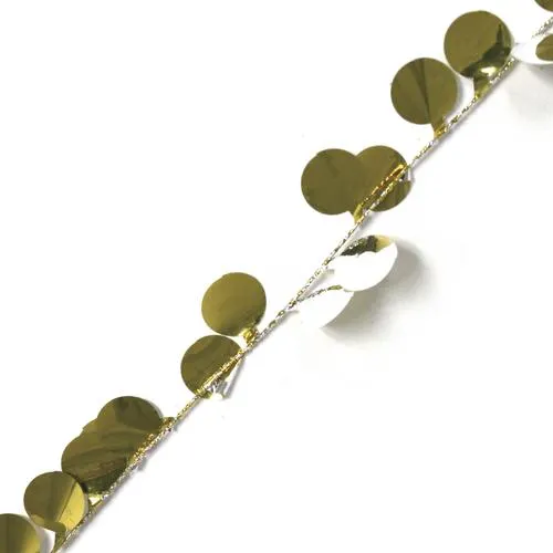 Enchanted Forest® 50' Silver & Gold Dot Wire Tinsel Christmas Garland