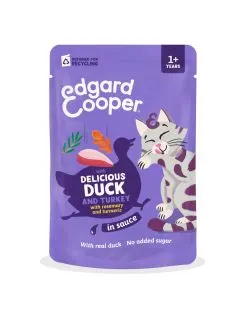 Edgard&Cooper Sauce pouche adult - Natvoer - Eend&Kalkoen 85 g