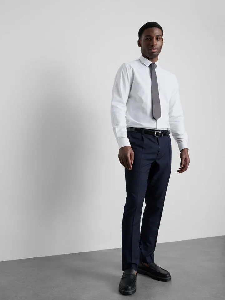Chemise Oxford texturée