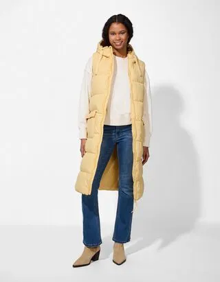 Gilet lungo - Regular Fit - giallo