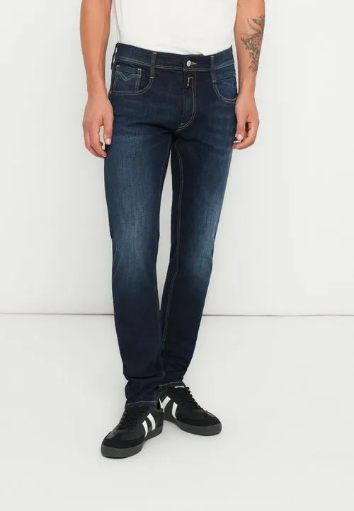 ANBASS - Jeans slim fit - dark blue