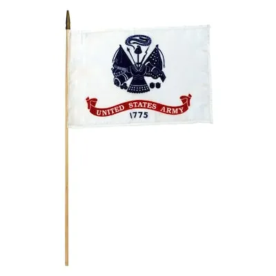 4-ft W x 2.5-ft H American Embroidered Flag