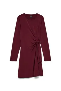 Vestido con lazo lateral