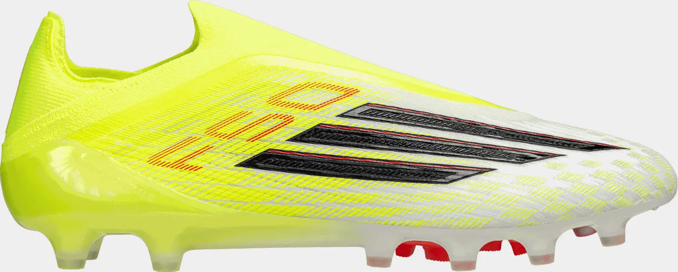 F50 Elite Laceless AG, fotballsko kunstgress, unisex - Gul