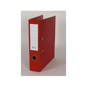 Brevordner 80mm A4 uten skinne rød