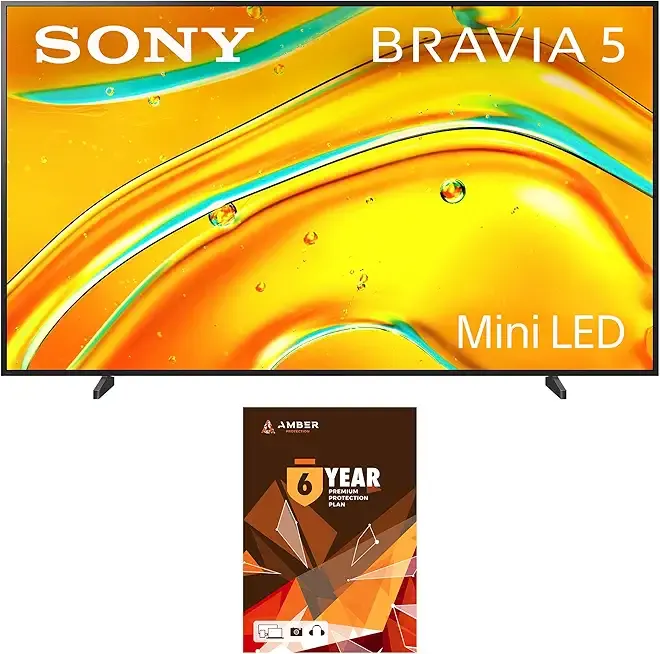 Sony K98XR50 98 Inch Bravia Mini LED 4K HDR Google TV with AI Super Resolution and 6 Year Amber Protection Plan (2025)