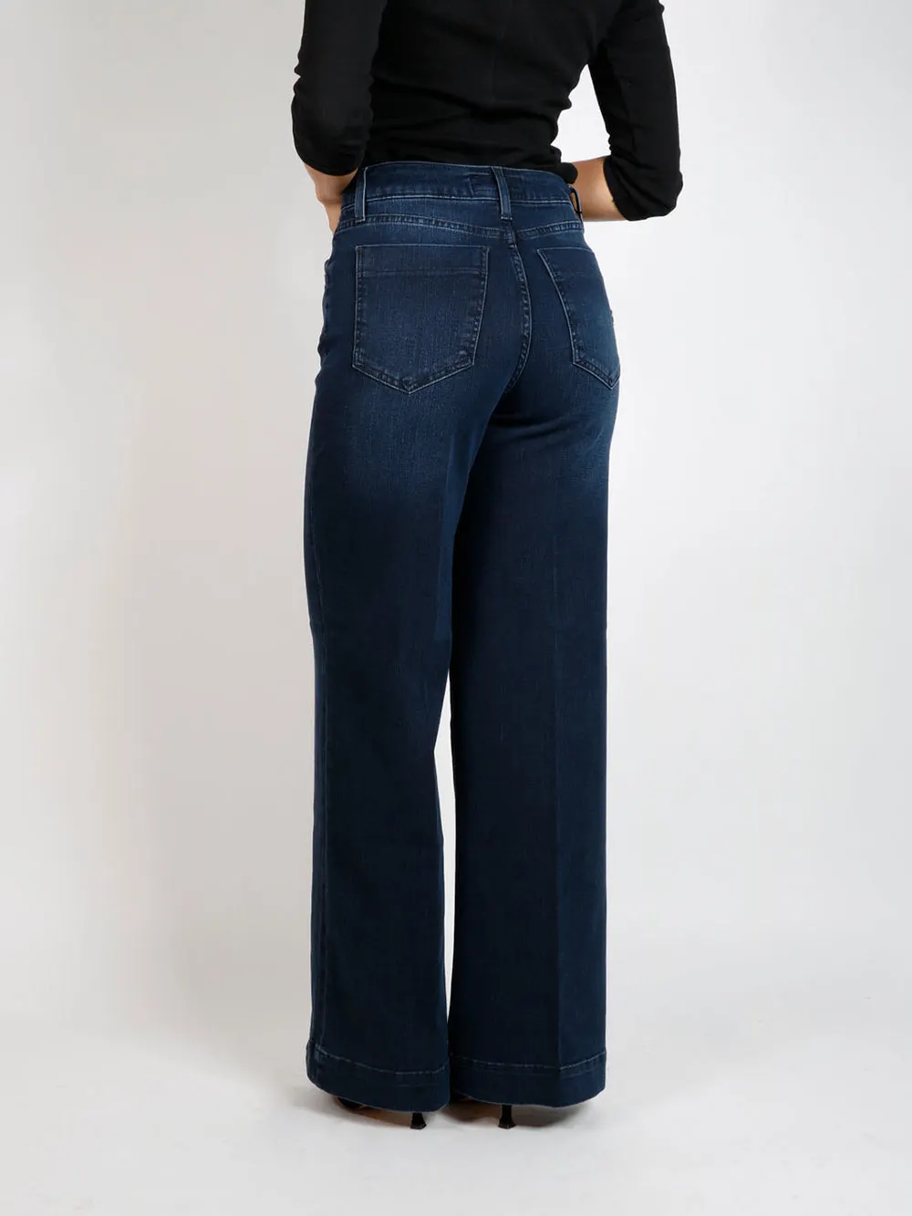 HOOD DENIM BLU BLACK STRETCH LORENZ