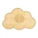 Applique murale nuage bambou beige H 20cm