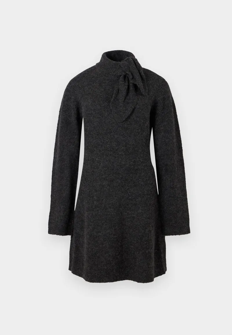 VERONA SCARF - Strikket kjole - grey