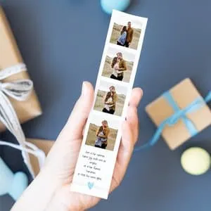 Bilderemse | Hjerte lyseblått