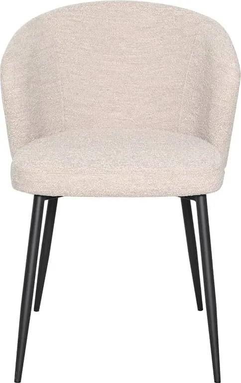 Iben spisestol Stoff Alpine farge natural, svart lakkert understell
