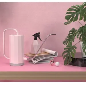 Annaffiatoio in plastica con becco lungo 1,2L, annaffiatoio domestico, attrezzo da giardinaggio per annaffiare piante in vaso,24,5*30,5*24,5 cm