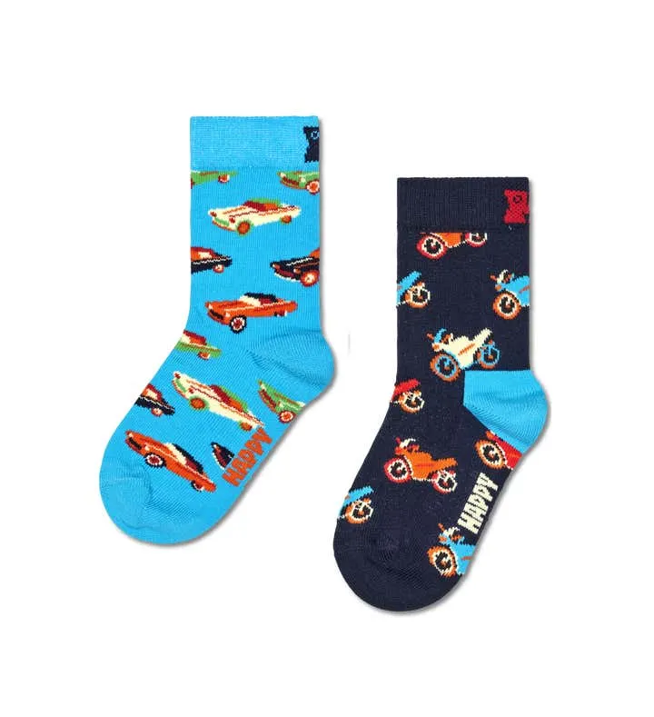 Kids 2-Pack Cars Socks