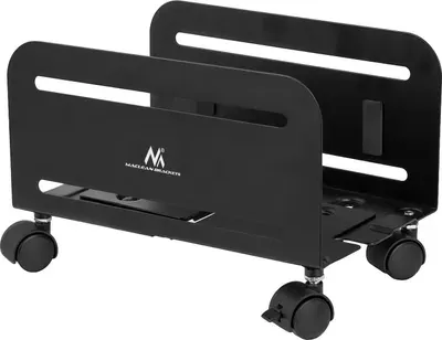 Universal Computer Ständer mit Rollen Mobiler CPU-Ständer Computerwagen bis 10kg Rollwagen PC Desktop