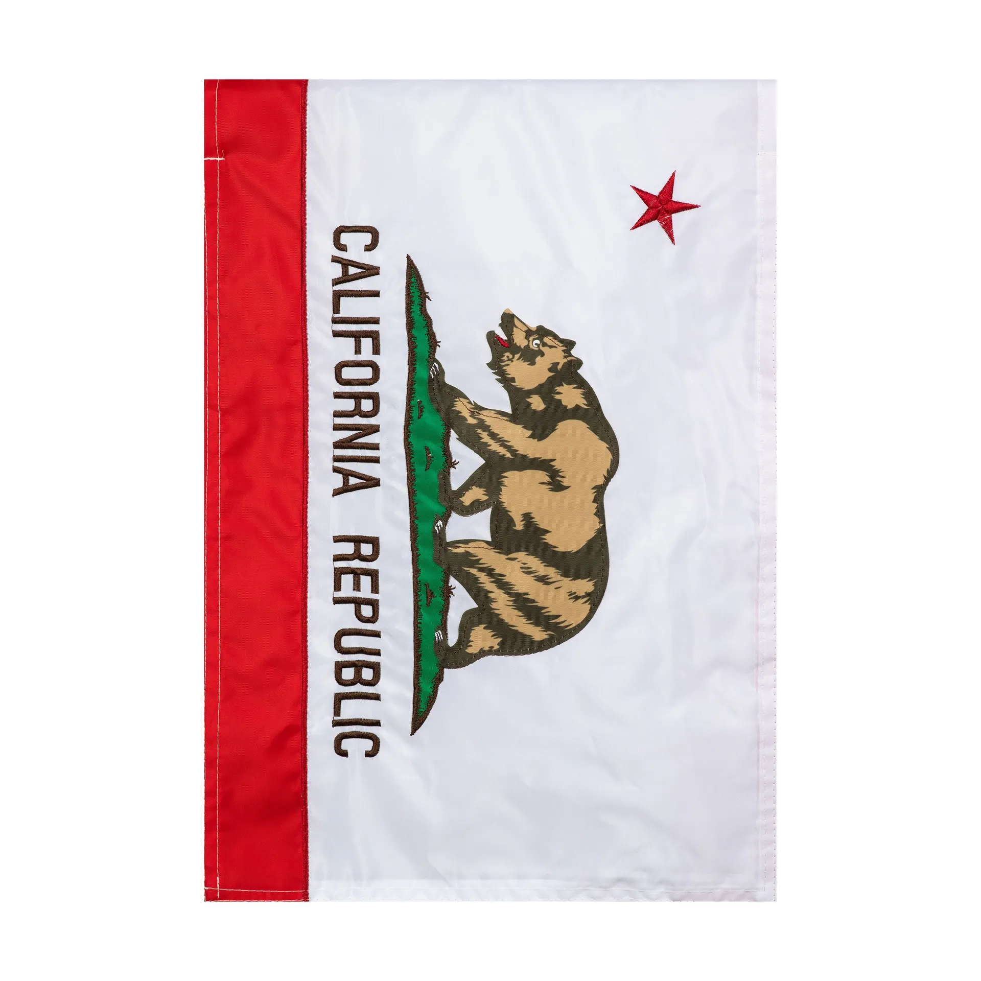 2 W x 4 H State Embroidered California State House flag