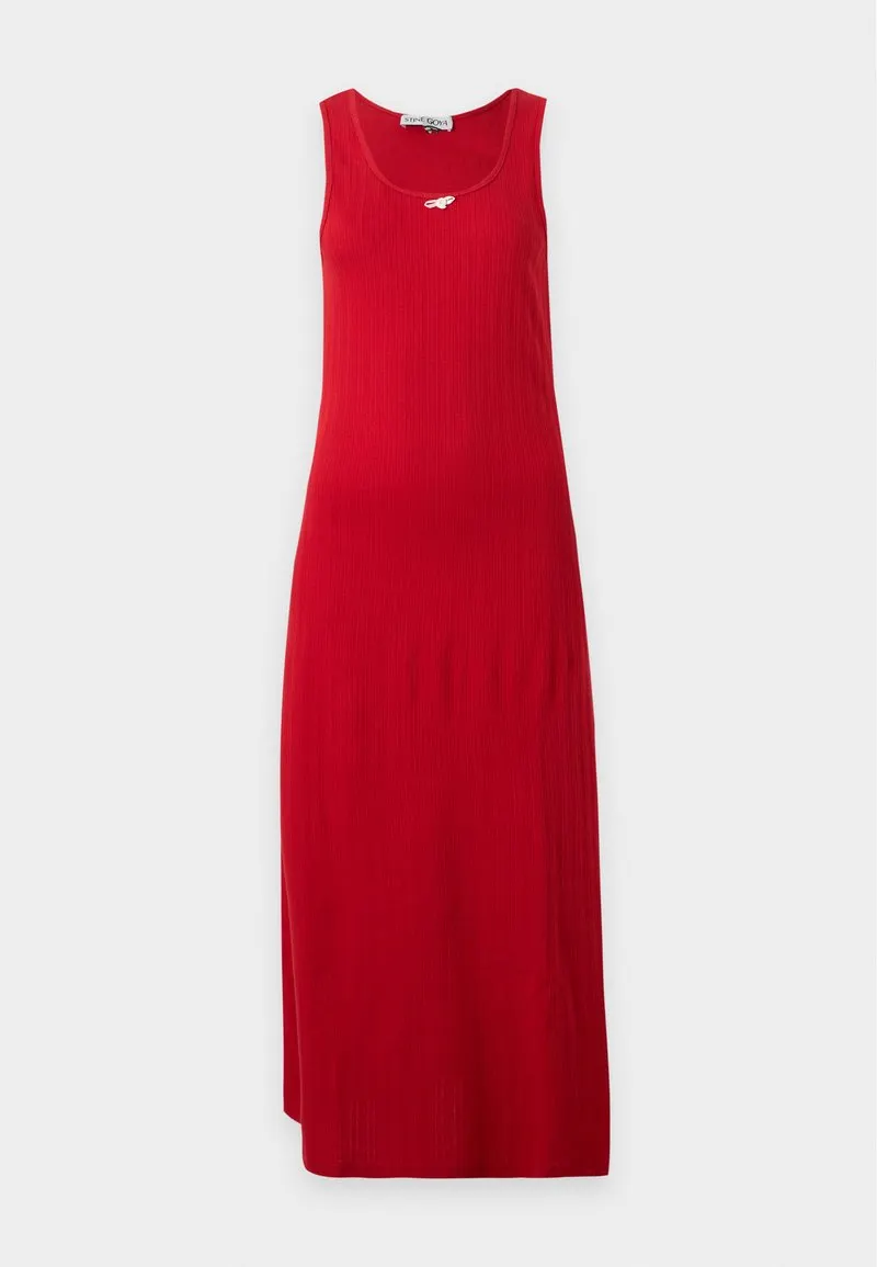 DEEP NECKLINE TANK DRESS - Kjole - velocity red