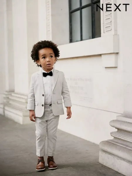 Pink Blazer Shirt Trousers and Bow Tie Set (3mths-9yrs)