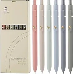 Ddaowanx Gel Pens, 6 Pcs 0.5mm Quick Dry…