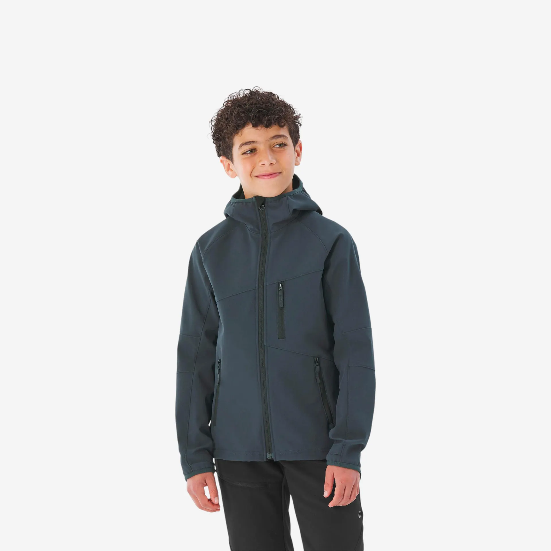 QUECHUA Dětská turistická softshellová bunda MH 900