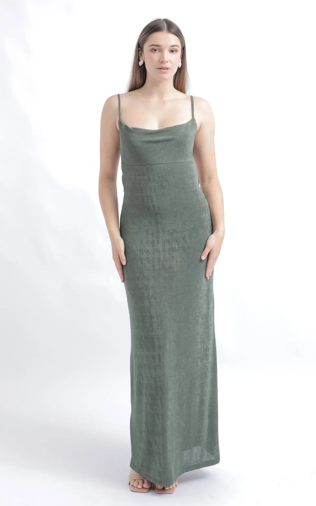 Slinky Knit Cowl Maxi