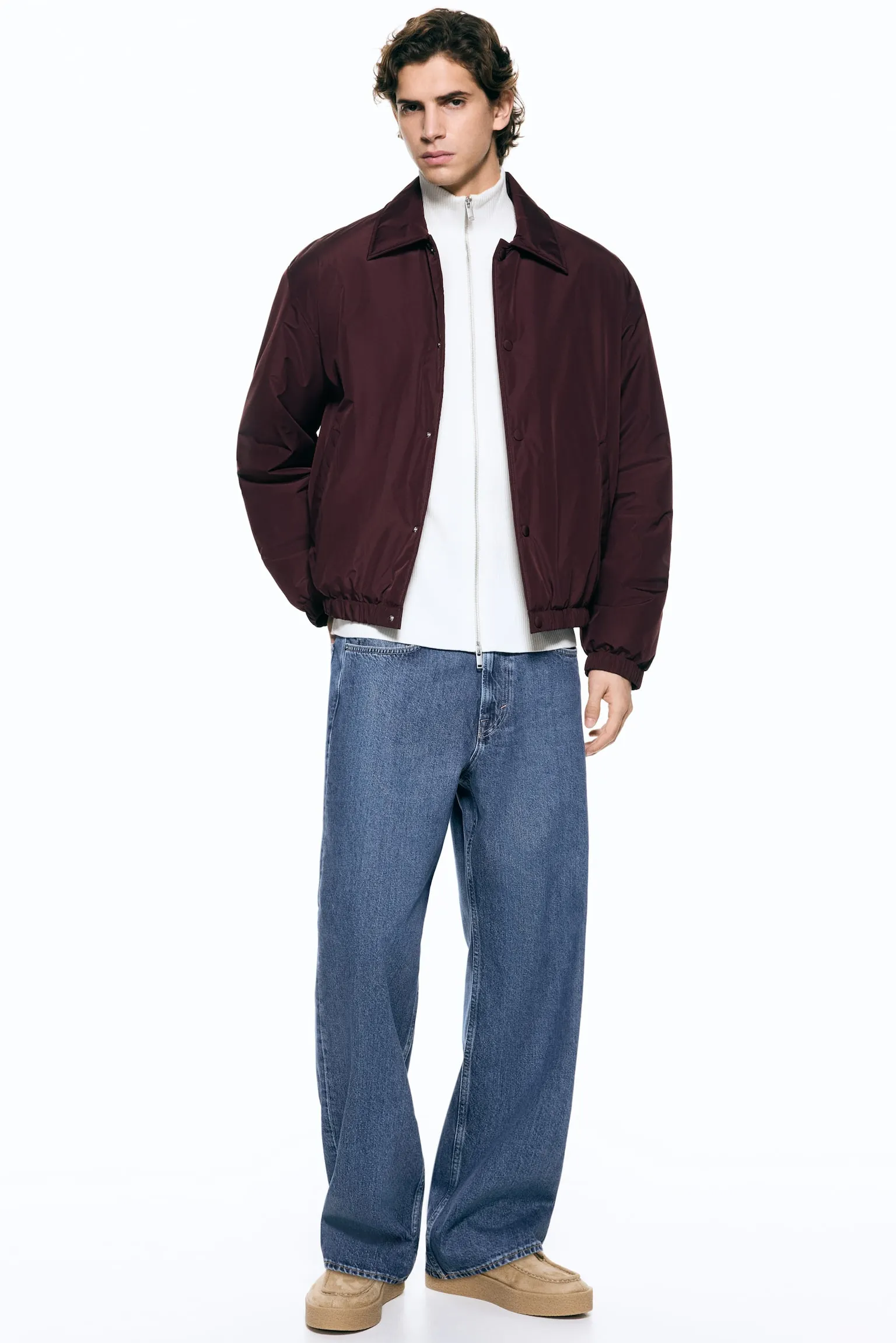 Chamarra ligeramente acolchada