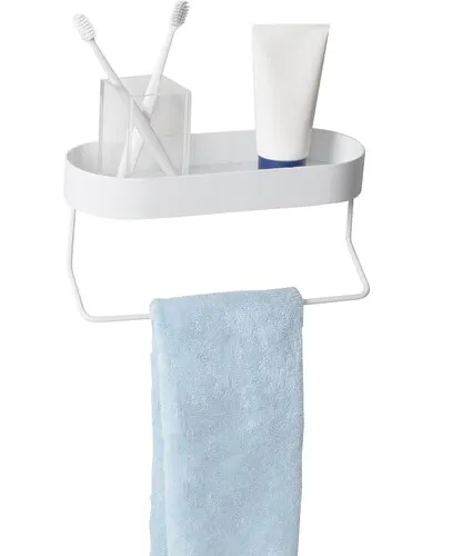 Honey Can Do® Wall Mount Shelf with Towel Bar