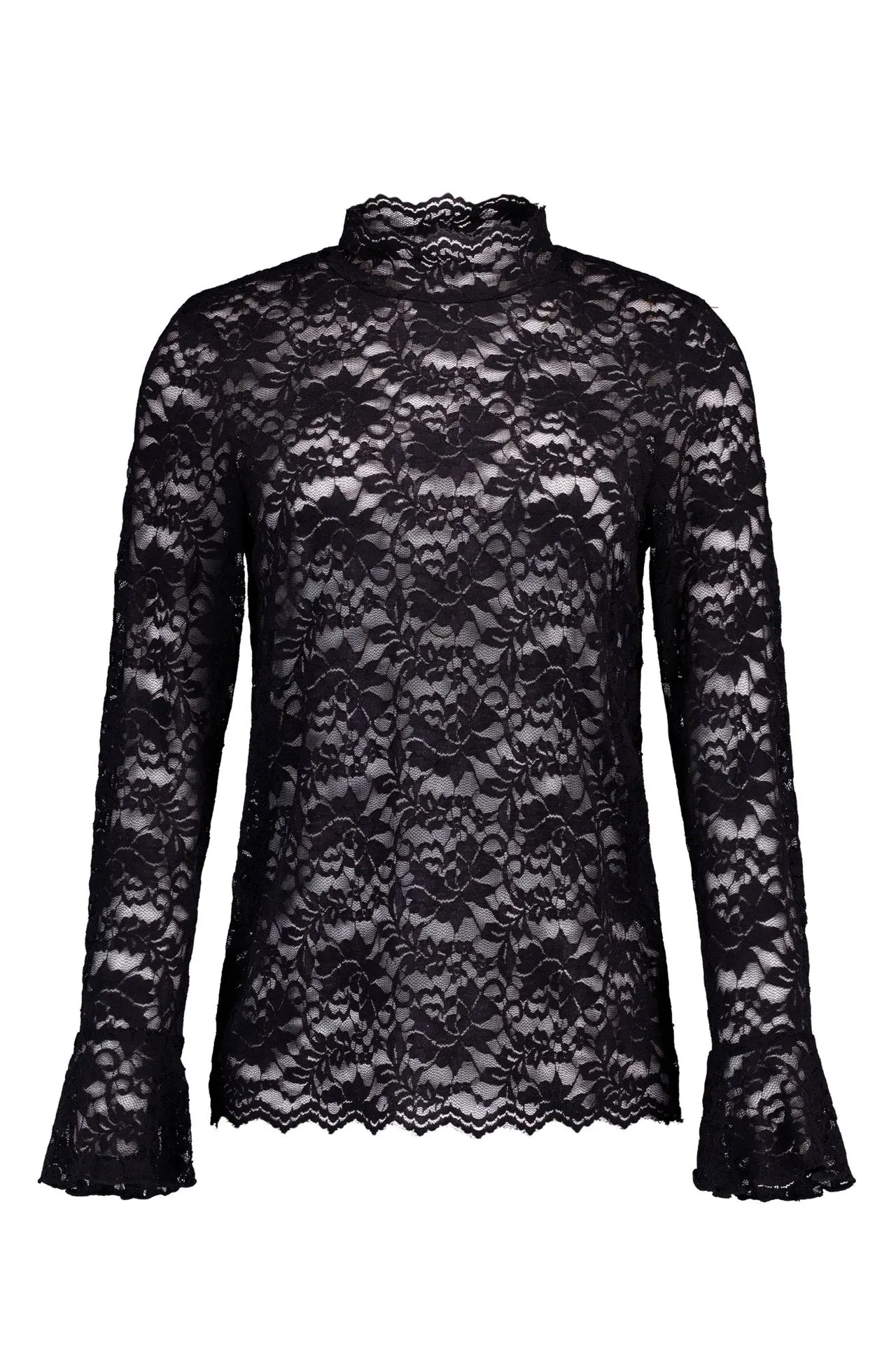 Zwart kanten shirt