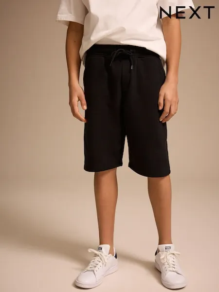 Black Regular Fit Basic Shorts (3-16yrs)