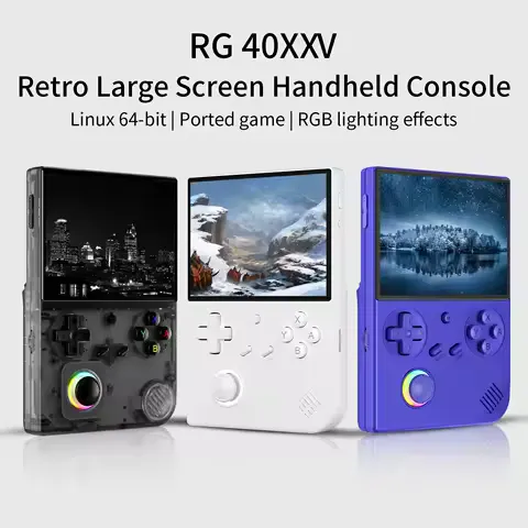 ANBERNIC RG40XX V Retro Handheld Game Console 4'' IPS Screen 64GB Preloaded Games 4753+ Linux System 5G WiFi HDMI Bluetooth 4.2 RGB Lighting Portable Gaming