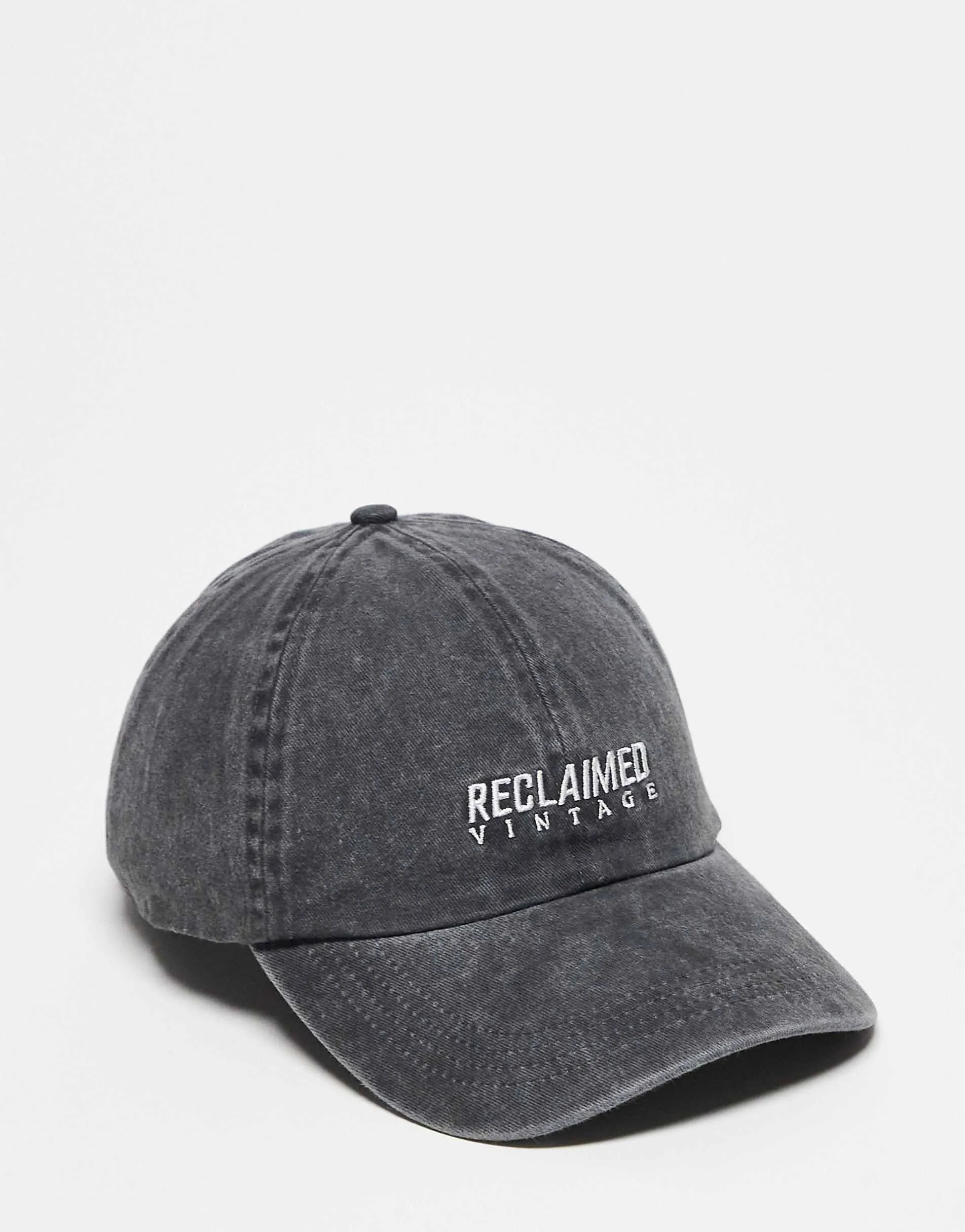 Reclaimed Vintage unisex logo cap in charcoal