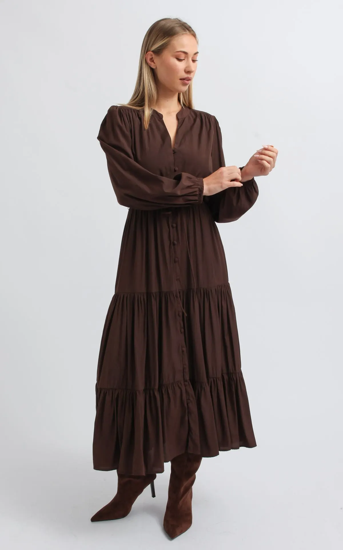 CDC Button Front Shirt Dress