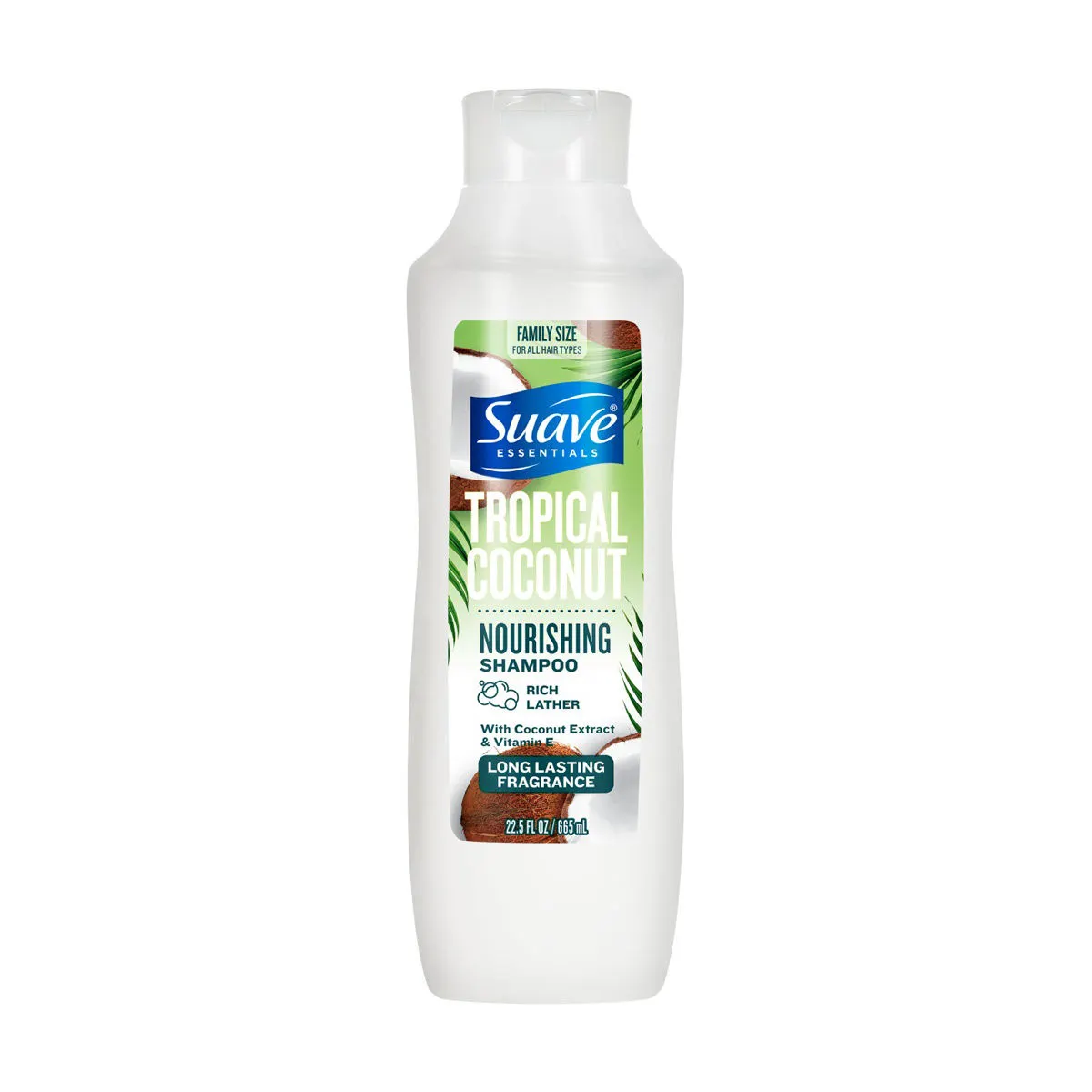 Suave Tropical Coconut Nourishing Shampoo with Coconut Extract & Vitamin E, 22.5 oz