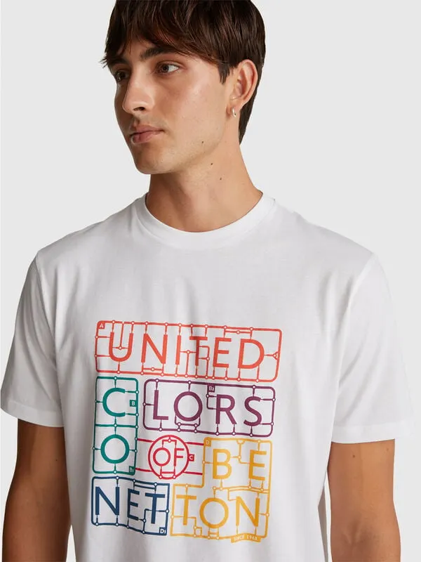 T-shirt in cotton with logo