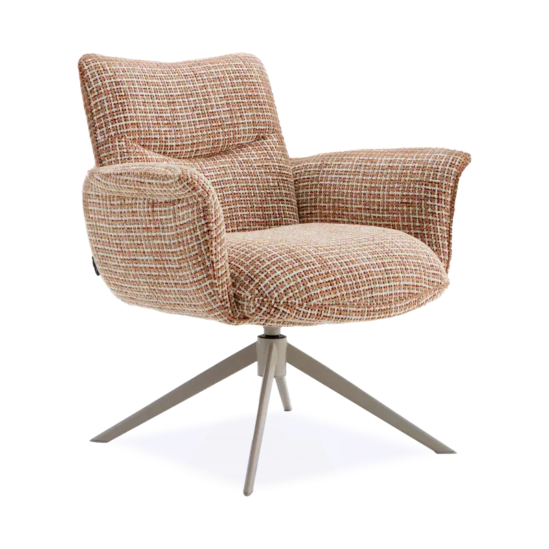 Draaifauteuil Happy (poot: beige) - Funky Brick