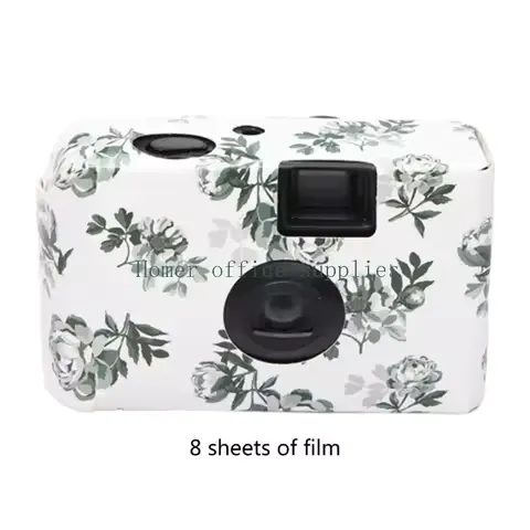 K43B Disposable Film Camera Flower Print Point and Cameras Nostalgic Gift
