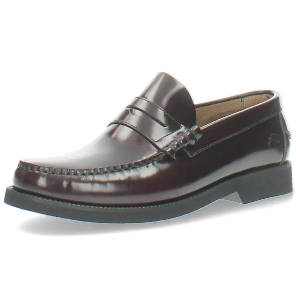burgundy geklede mocassin
