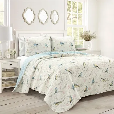 Plum Petal 8 Piece 100 Cotton Sateen Queen Size Reversible Comforter and Coverlet Set