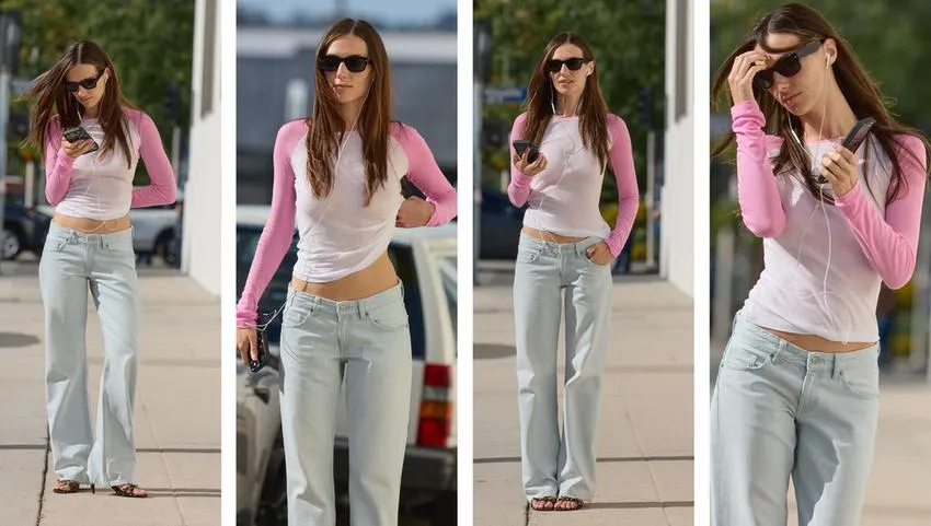 TRF LOW-RISE WIDE-LEG JEANS
