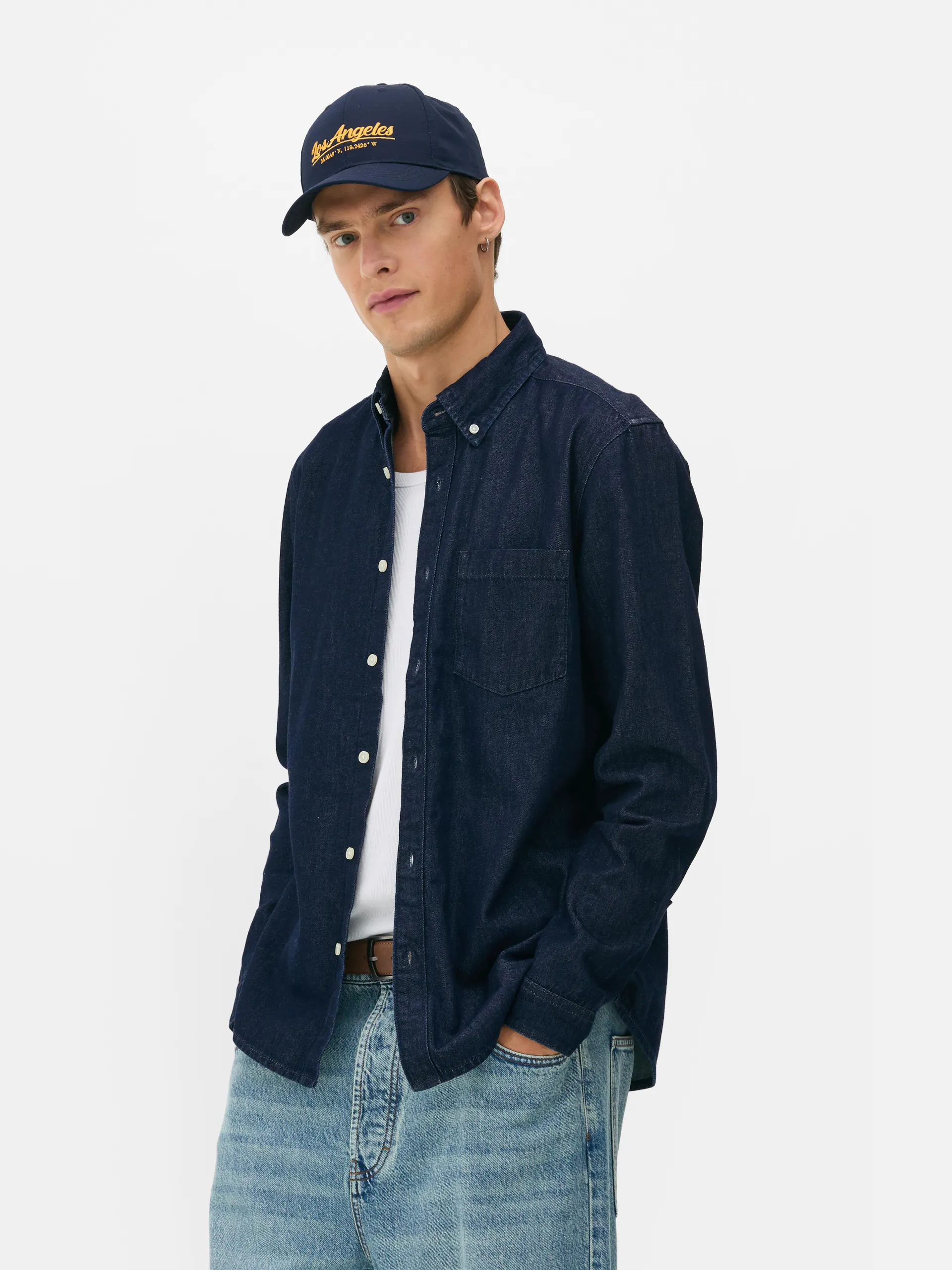 Chemise en jean à manches longues