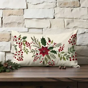Funda de cojín 100% algodón Embroidery C 30x50 cm